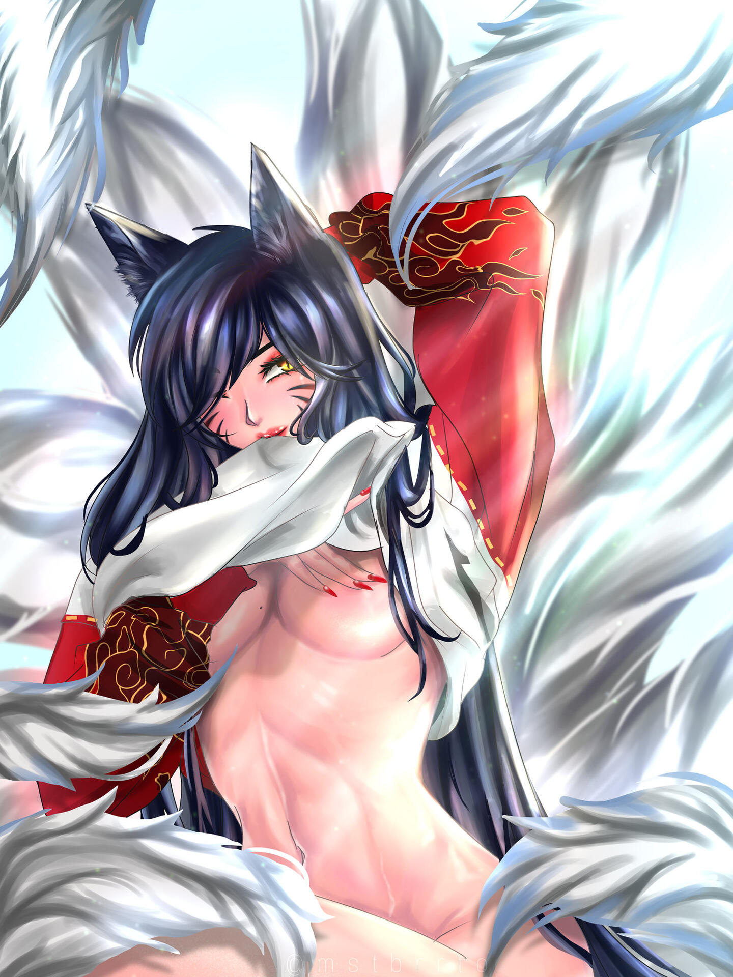 League of Legends Ahri fanart